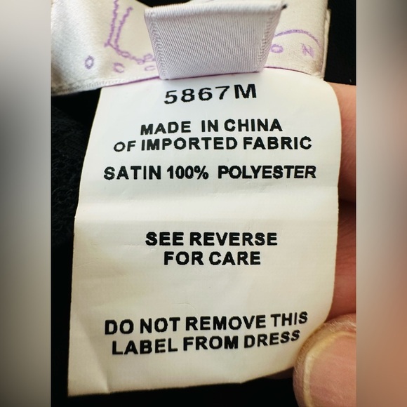 Hayley Paige Occasions Formal Black Halter Maxi Gown Size 12 - Picture 11 of 12